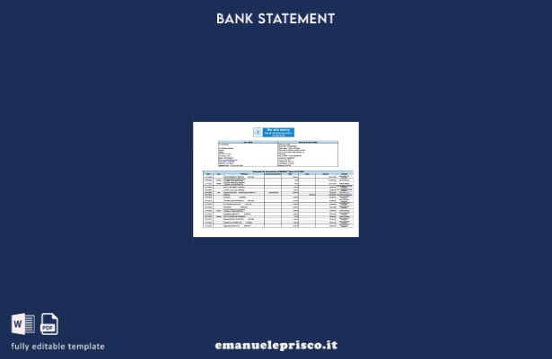 modello di parola di dichiarazione di stile verificato India Bank of Maharashtra